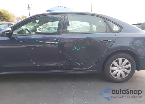 2012 Volkswagen Passat 2.5L S из США, поврежденный, VIN 1VWAP7A33CC072411